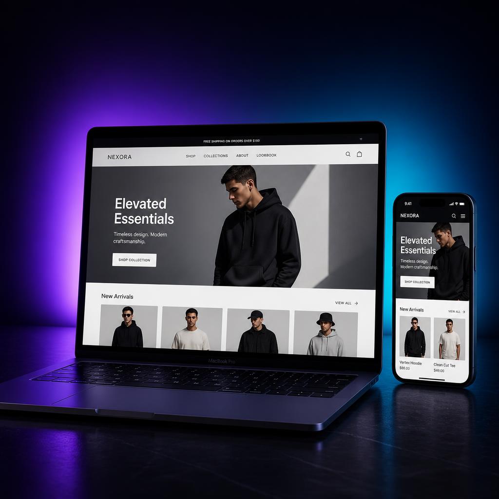 Shopify Design mockup