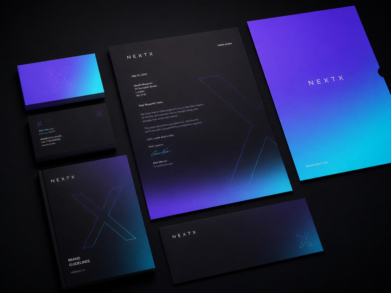 Brand identity kit mockup